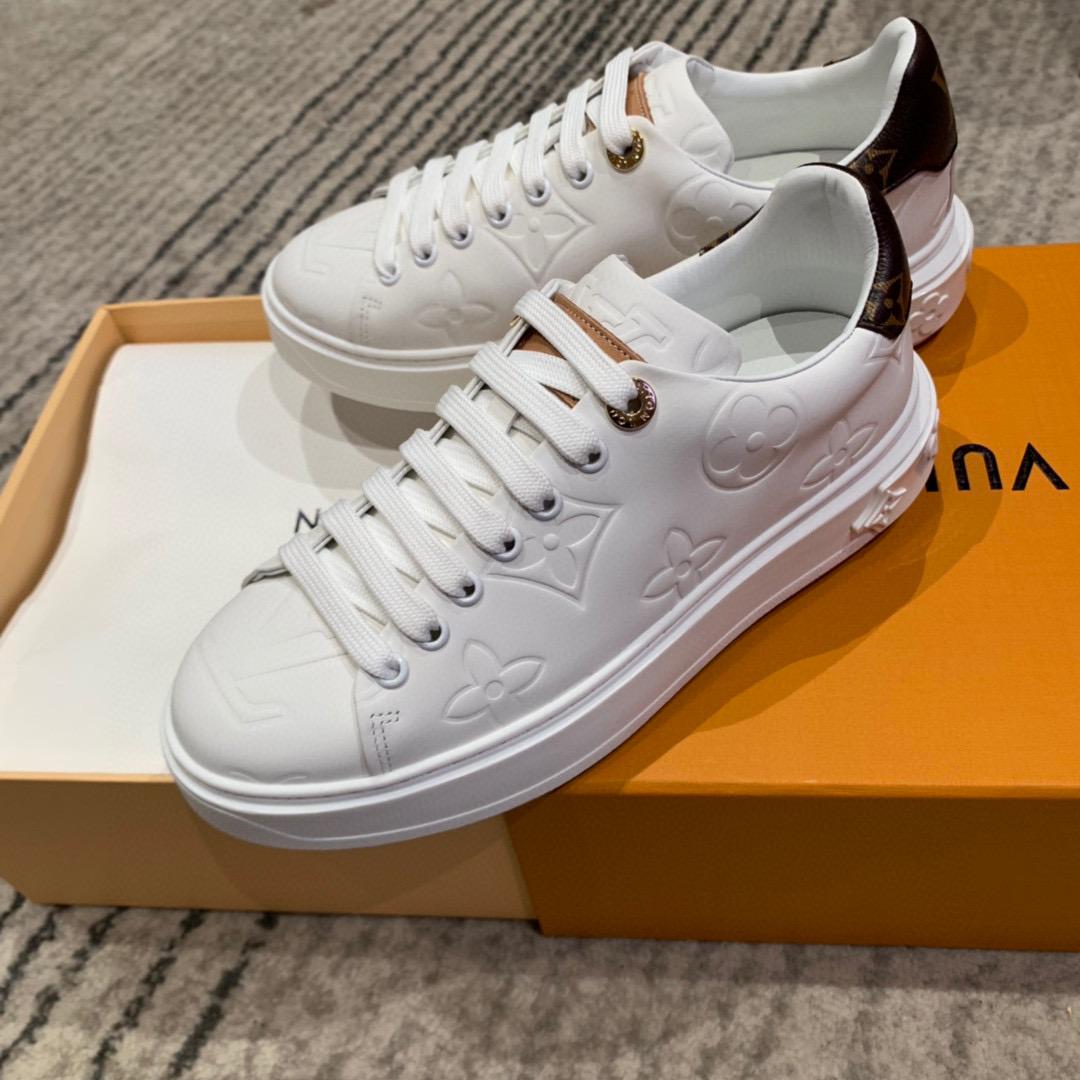 Louis Vuitton Time Out Sneaker White For Women LV - Image 5