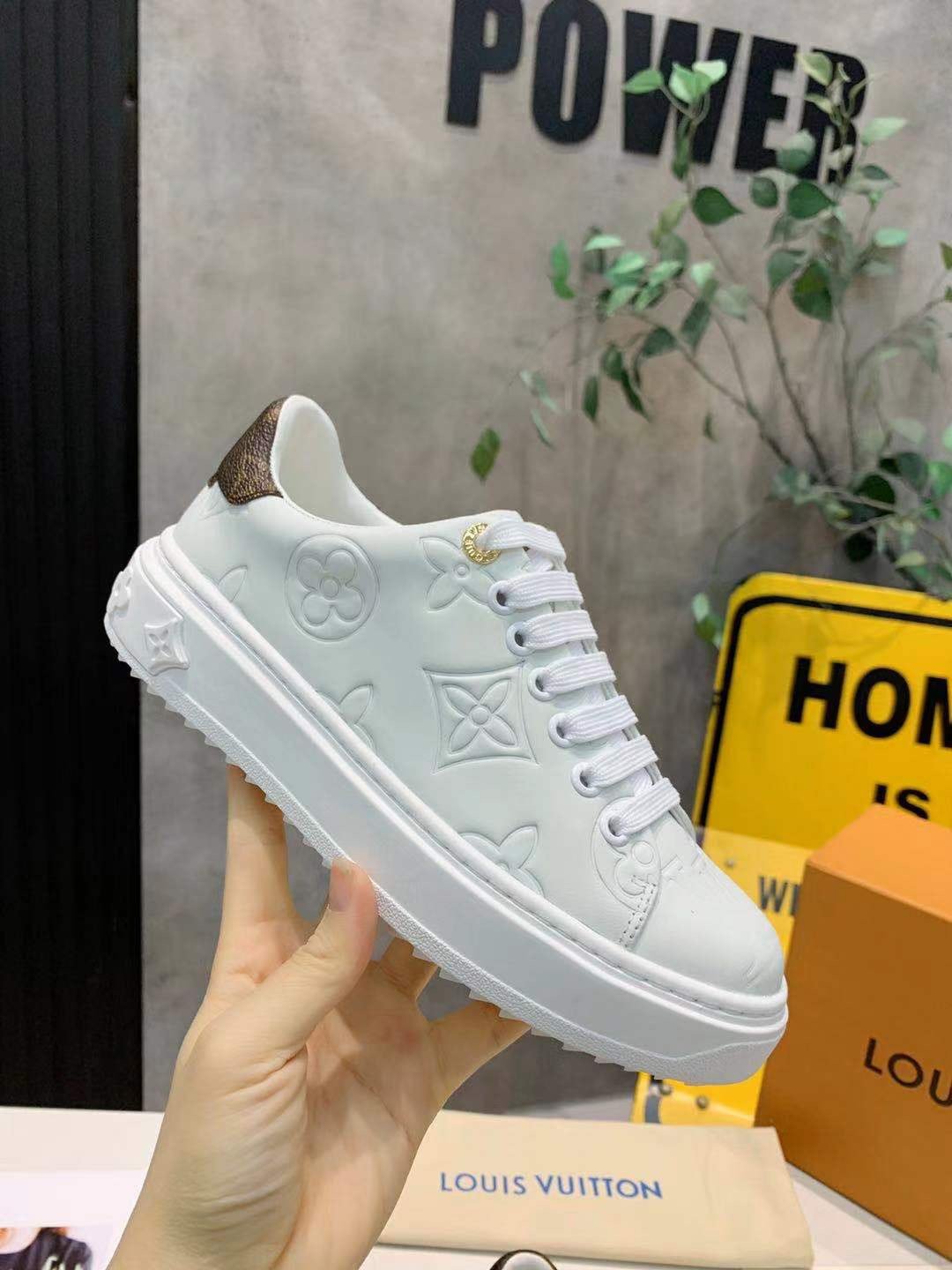 Louis Vuitton Time Out Sneaker White For Women LV - Image 3