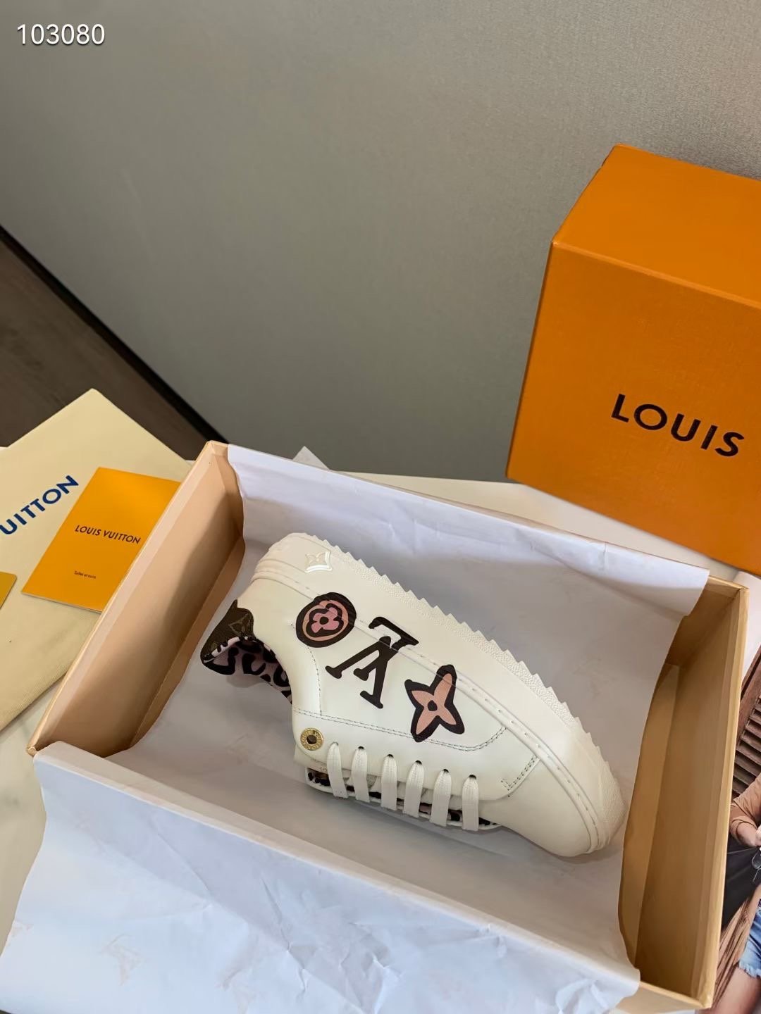 Louis Vuitton Time Out Sneaker White For Women LV - Image 3