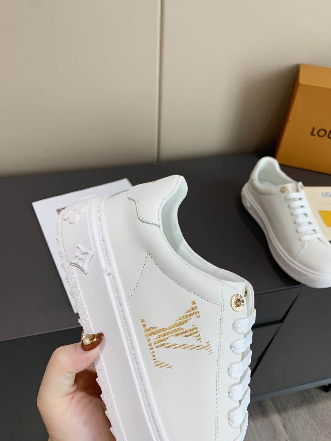 Louis Vuitton Time Out Sneaker White For Women LV - Image 4