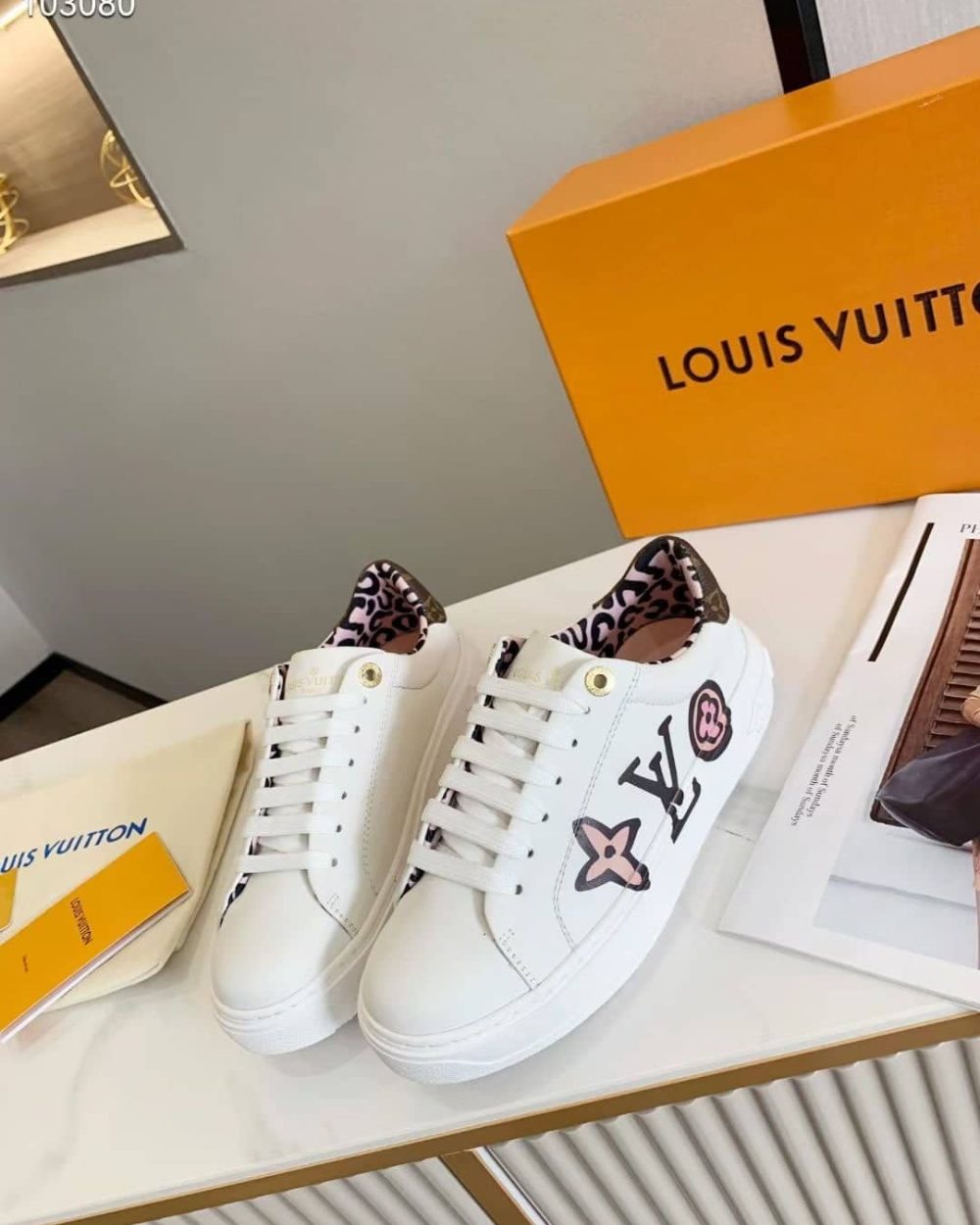 Louis Vuitton Time Out Sneaker White For Women LV