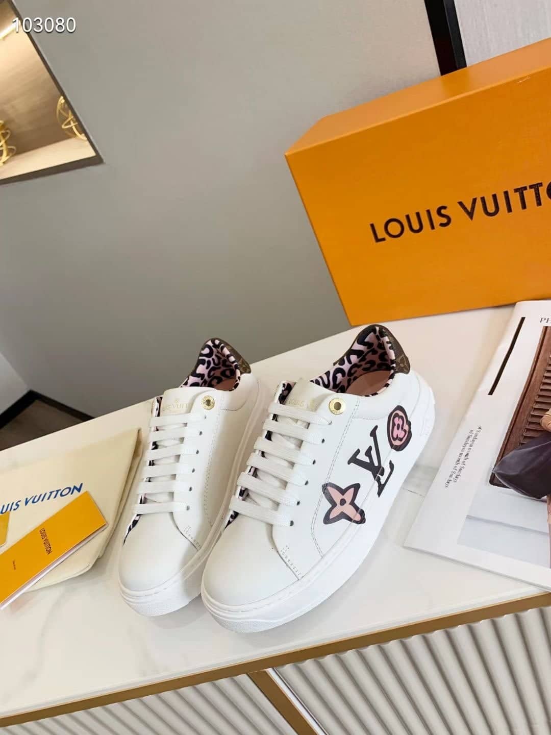 Louis Vuitton Time Out Sneaker White For Women LV