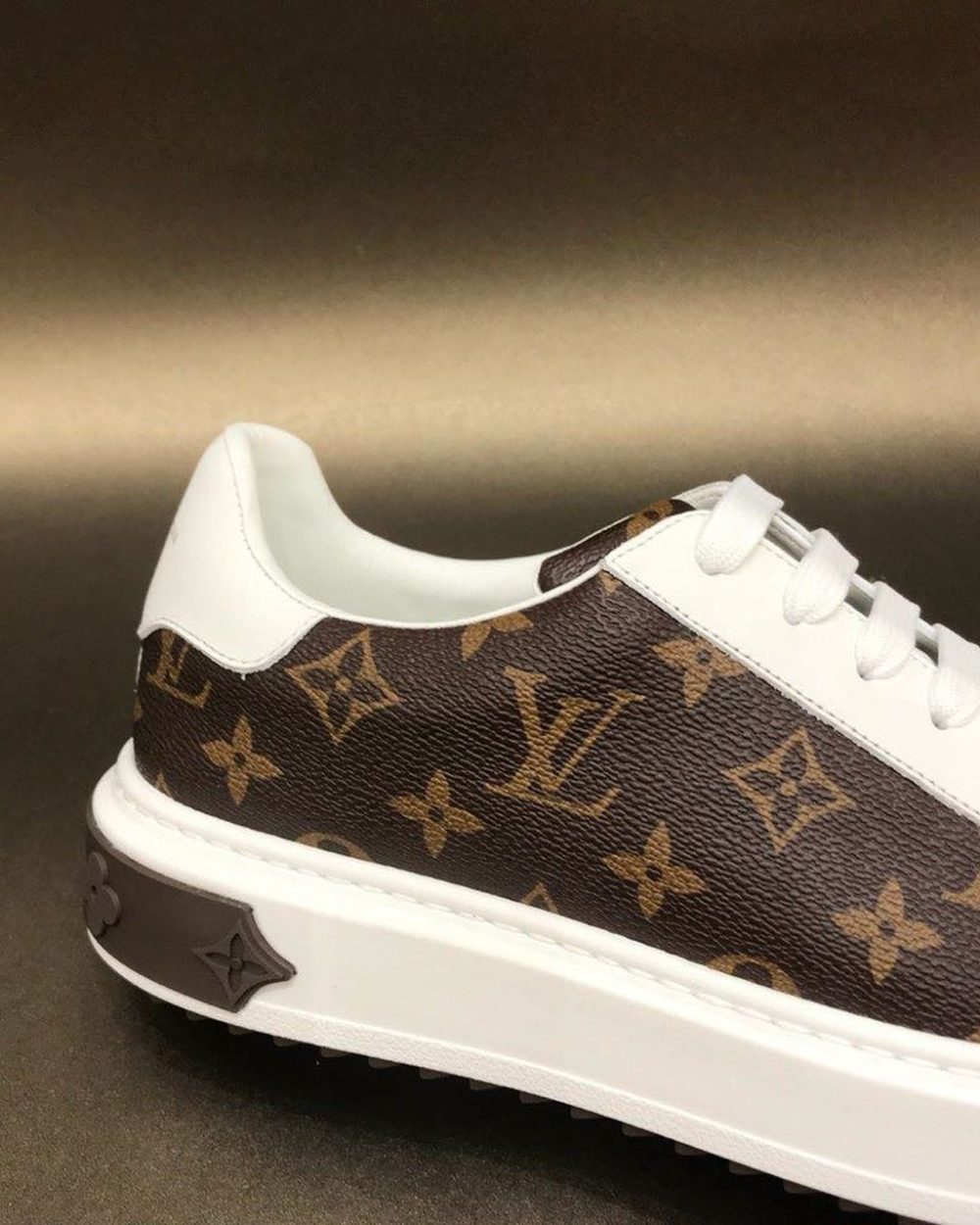 Louis Vuitton Time Out Sneaker White/Brown For Women LV