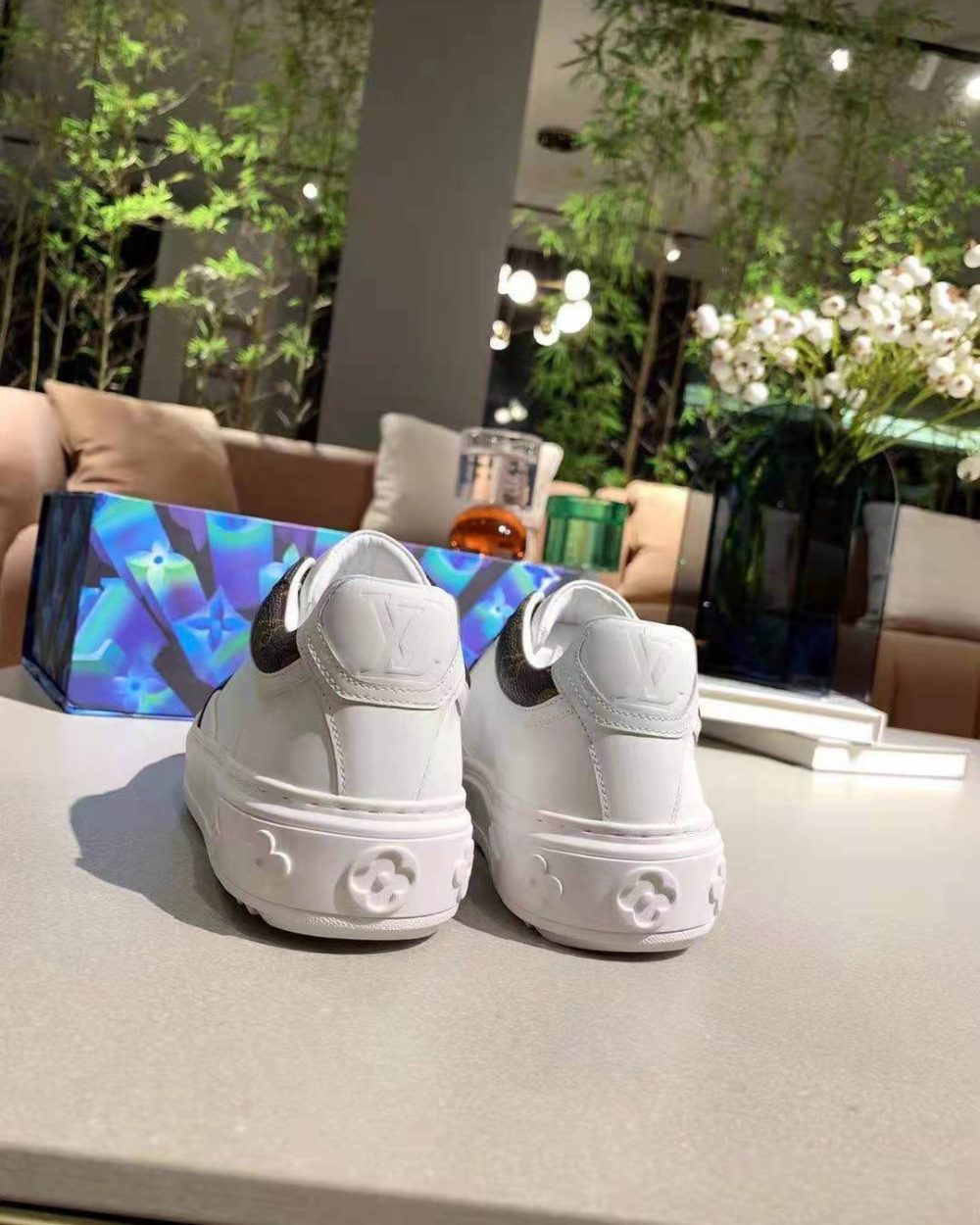 Louis Vuitton Time Out Sneaker White/Brown For Women LV