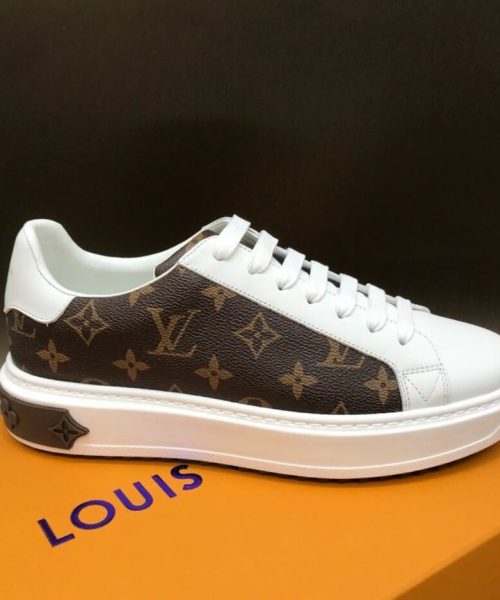 Louis Vuitton Time Out Sneaker White/Brown For Women LV