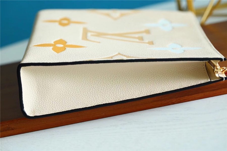 1:1 Replica Louis Vuitton Toiletry Pouch 26 Monogram Empreinte Yellow For Women, Women's Wallets 9.8in/25cm LV M80504 - Image 9