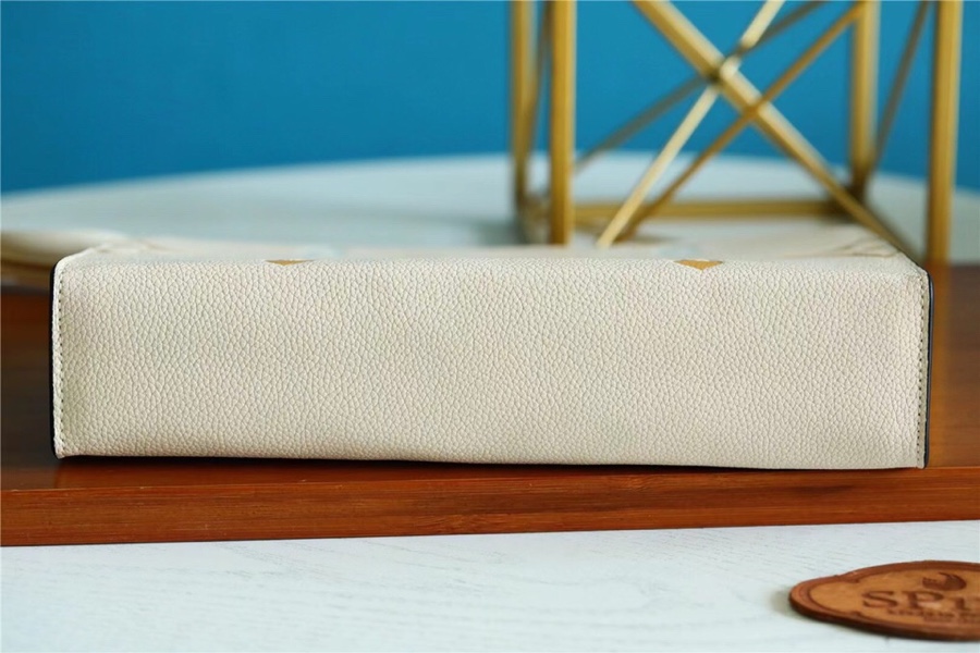 1:1 Replica Louis Vuitton Toiletry Pouch 26 Monogram Empreinte Yellow For Women, Women's Wallets 9.8in/25cm LV M80504 - Image 6