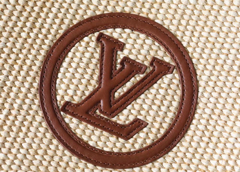 1:1 Replica Louis Vuitton Toiletry Pouch on Chain Raffia Natural /Ceramel Brown  For Women, Women's Wallets 9.8in/25cm LV