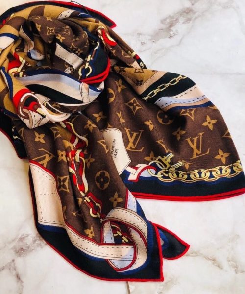 Louis Vuitton Ultimate Monogram Square 90 Brown/Yellow 55in/140cm