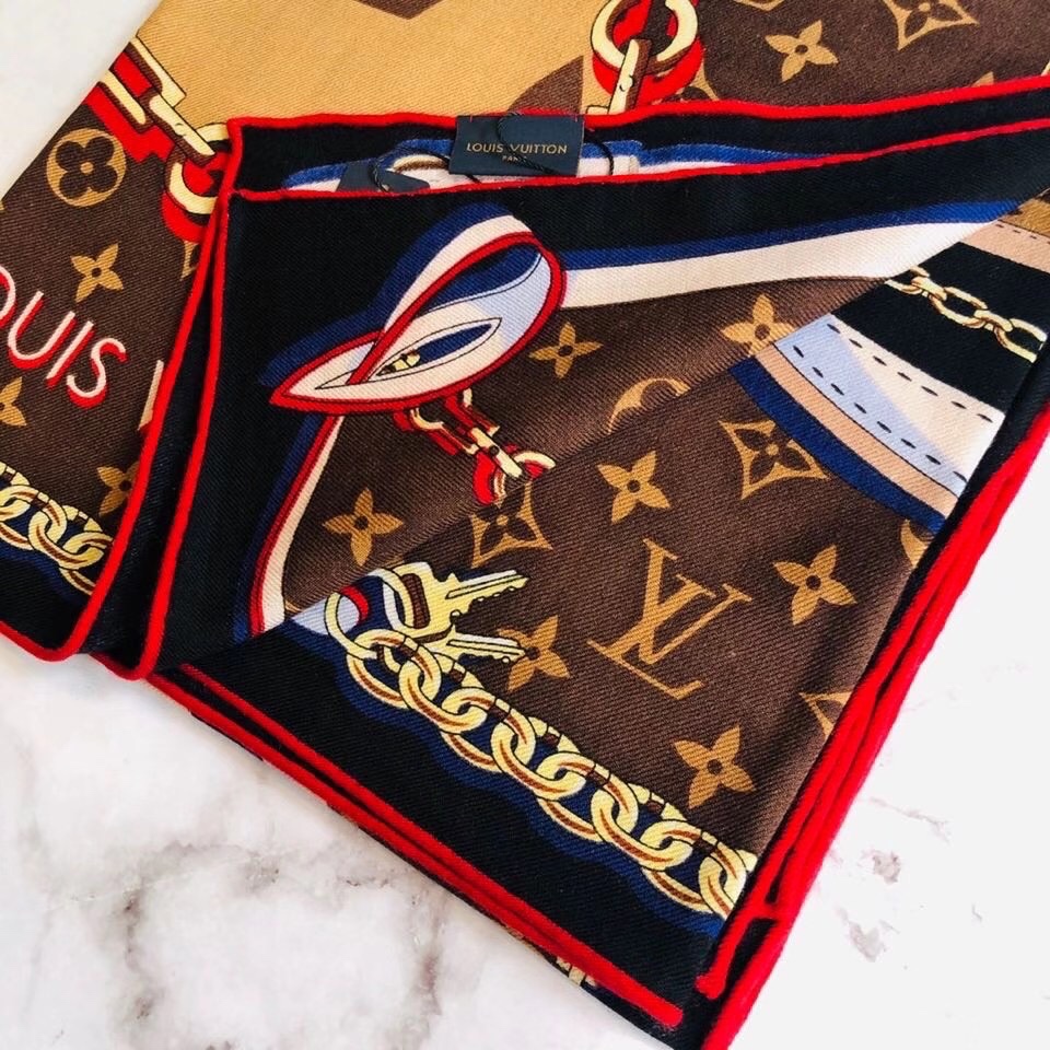 Louis Vuitton Ultimate Monogram Square 90 Brown/Yellow 55in/140cm - Image 2