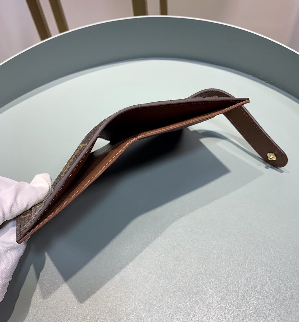 1:1 Replica Louis Vuitton Victorine Card Holder Wallet Monogram Canvas For Women, Women's Wallet 4.7in/12cm LV M66533