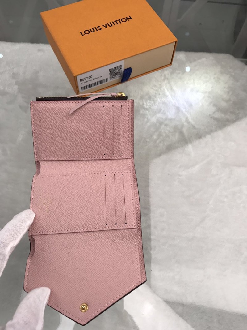 1:1 Replica Louis Vuitton Victorine Wallet Canvas Brown For Women, Women's Wallet 3.5in/9.5cm LV M62360 - Image 6
