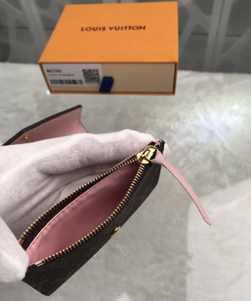 1:1 Replica Louis Vuitton Victorine Wallet Canvas Brown For Women, Women's Wallet 3.5in/9.5cm LV M62360