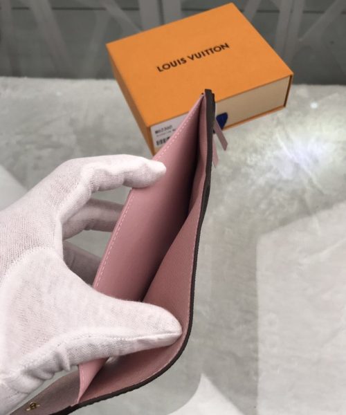 1:1 Replica Louis Vuitton Victorine Wallet Canvas Brown For Women, Women's Wallet 3.5in/9.5cm LV M62360