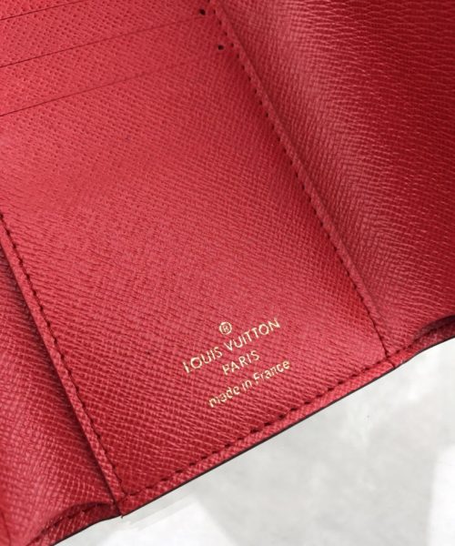 1:1 Replica Louis Vuitton Victorine Wallet In Monogram Canvas Red For Women, Women's Wallet 12cm LV M41938