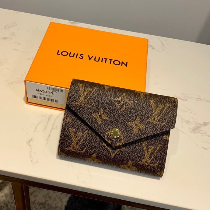 1:1 Replica Louis Vuitton Victorine Wallet Monogram Canvas For Women, Women's Wallet 4.7in/12cm LV M62472