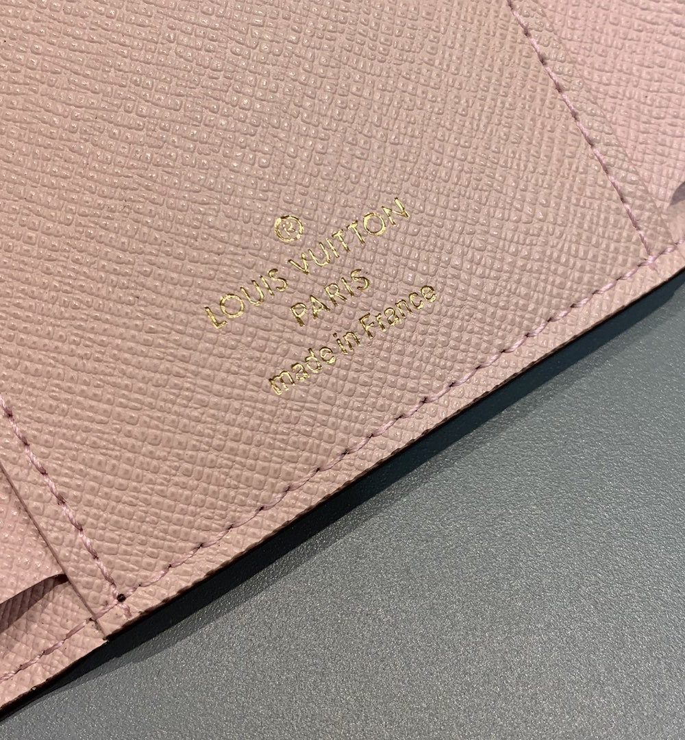 1:1 Replica Louis Vuitton Victorine Wallet Monogram Canvas Rose Ballerine Pink For Women, Women's Wallet 4.7in/12cm LV M62360
