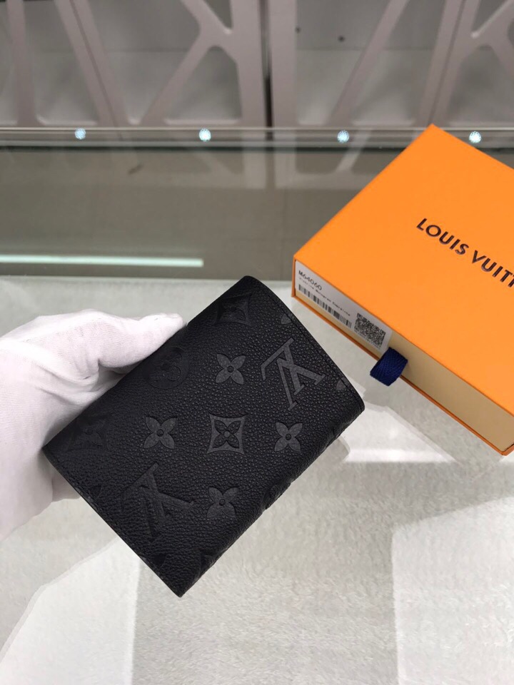 1:1 Replica Louis Vuitton Victorine Wallet Monogram Empreinte Black For Women, Women's Wallets 4.7in/12cm LV M64060 - Image 8