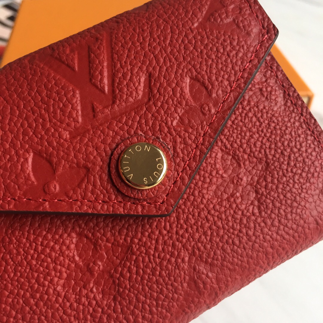 1:1 Replica Louis Vuitton Victorine Wallet Scarlet Red For Women, Women's Wallet 4.7in/12cm LV M63701 - Image 4