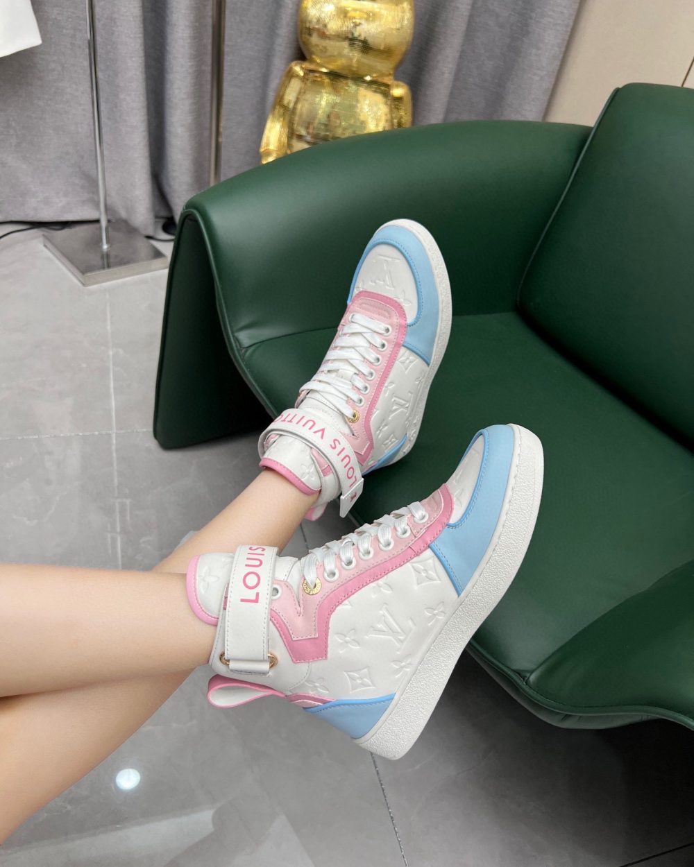 Louis Vuitton Women's Boombox Sneaker Boot Pink For Women LV