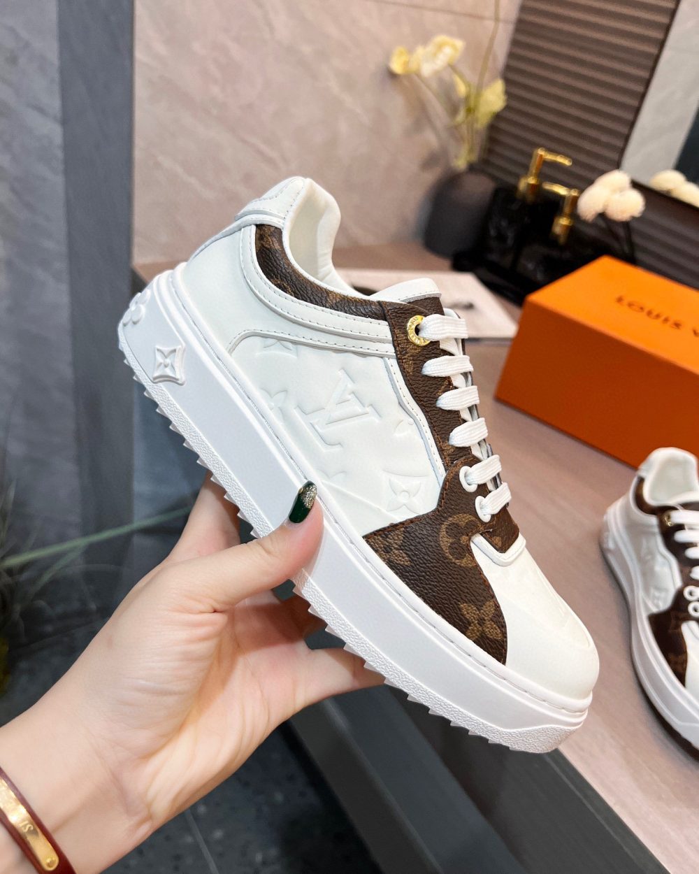 Louis Vuitton Women's Boombox  Sneaker Brown For Women LV