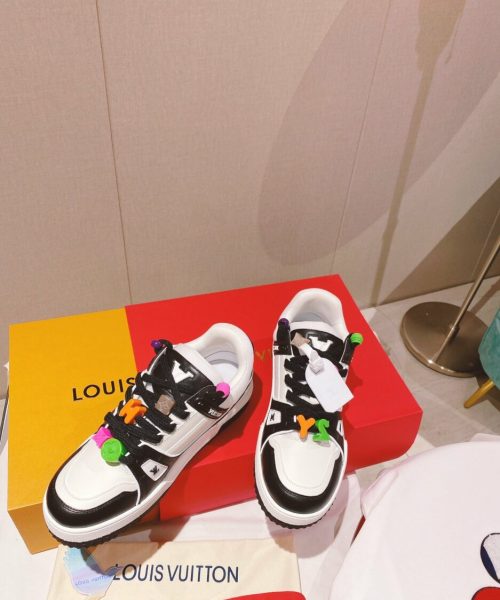 Louis Vuitton Women's LV Trainer Sneaker Black For Women LV