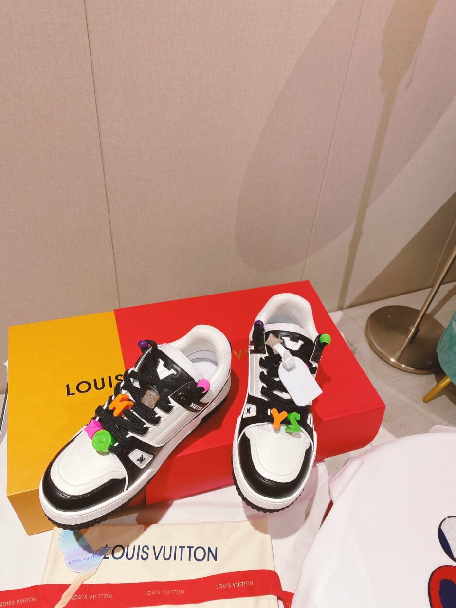 Louis Vuitton Women's LV Trainer Sneaker Black For Women LV - Image 10