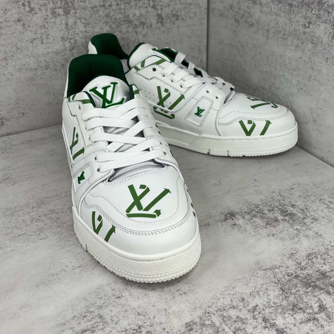 Louis Vuitton Women's LV Trainer Sneaker Green For Women LV 1AAGXF - Image 8