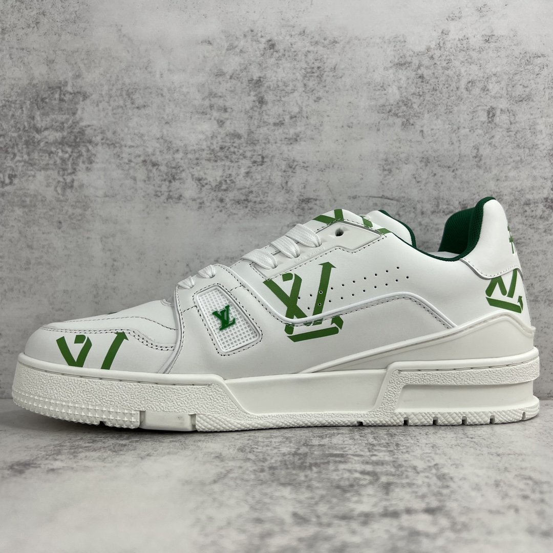Louis Vuitton Women's LV Trainer Sneaker Green For Women LV 1AAGXF - Image 2