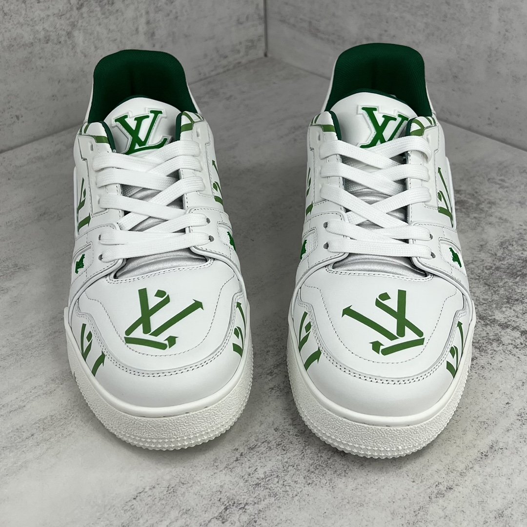 Louis Vuitton Women's LV Trainer Sneaker Green For Women LV 1AAGXF - Image 7