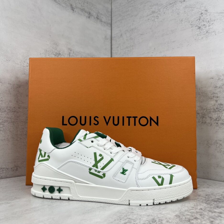 Louis Vuitton Women's LV Trainer Sneaker Green For Women LV 1AAGXF - Image 10