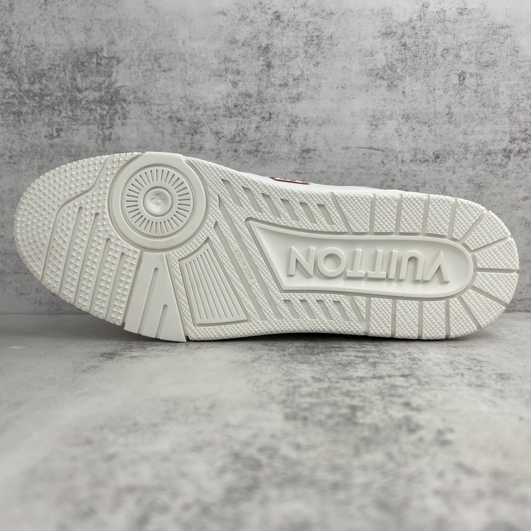 Louis Vuitton Women's LV Trainer Sneaker Red For Women LV - Image 2