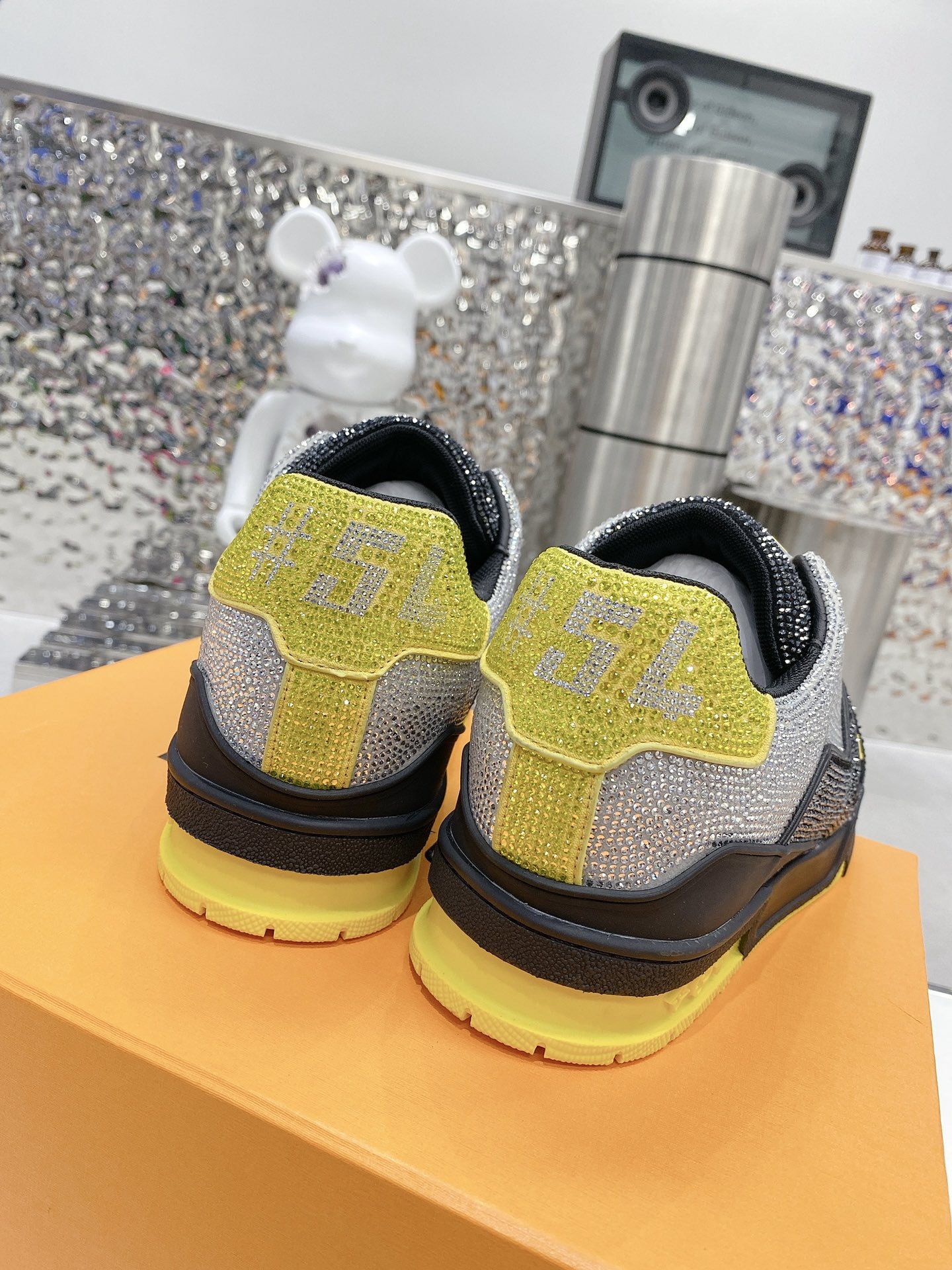 Louis Vuitton Women's LV Trainers Black And Yellow For Women LV - Image 5