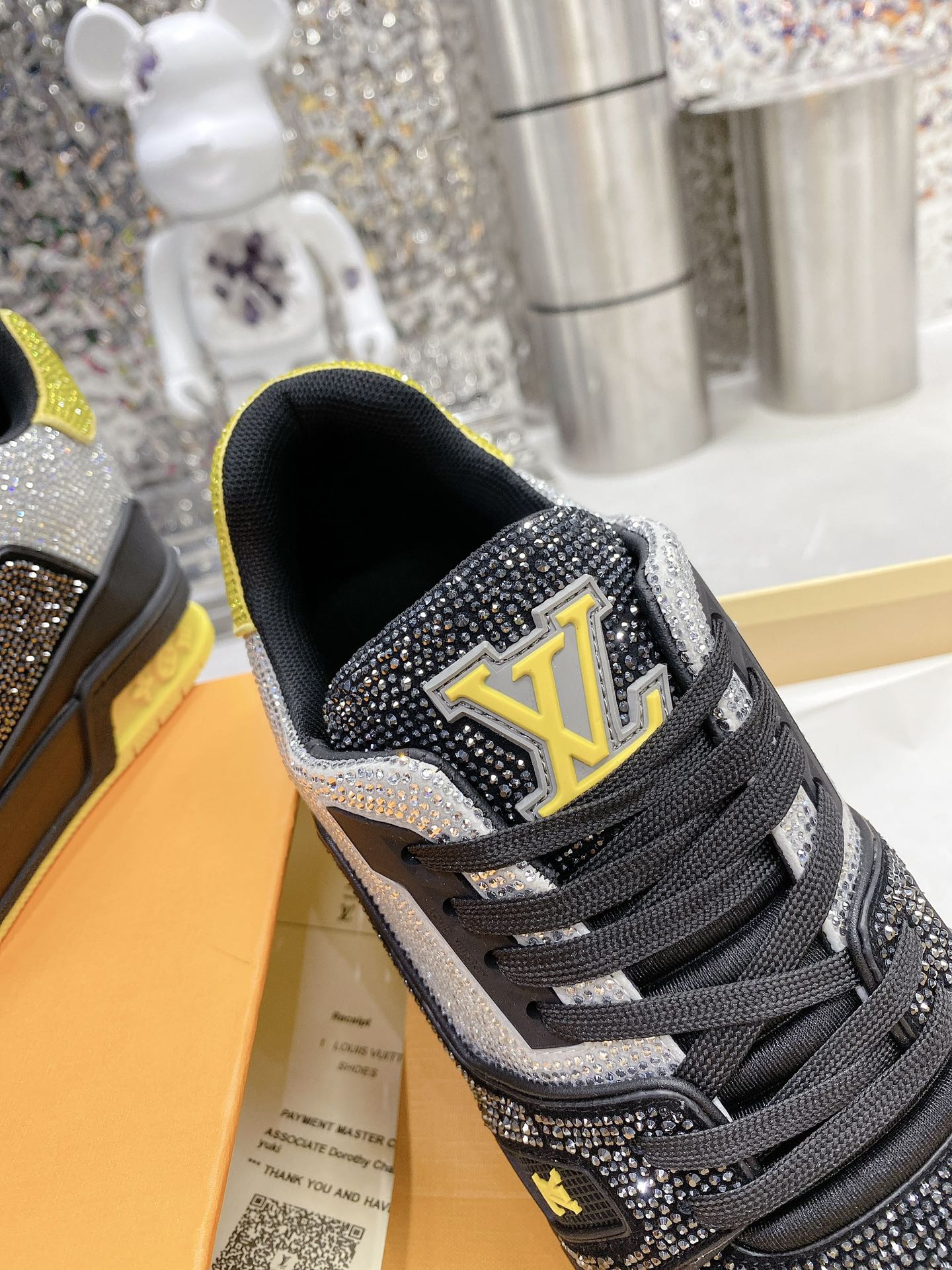 Louis Vuitton Women's LV Trainers Black And Yellow For Women LV - Image 9