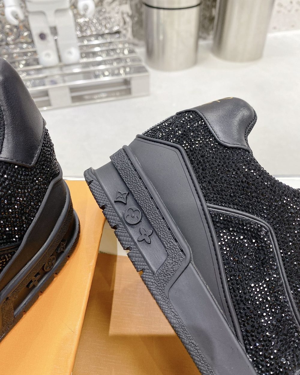 Louis Vuitton Women's LV Trainers Black For Women LV