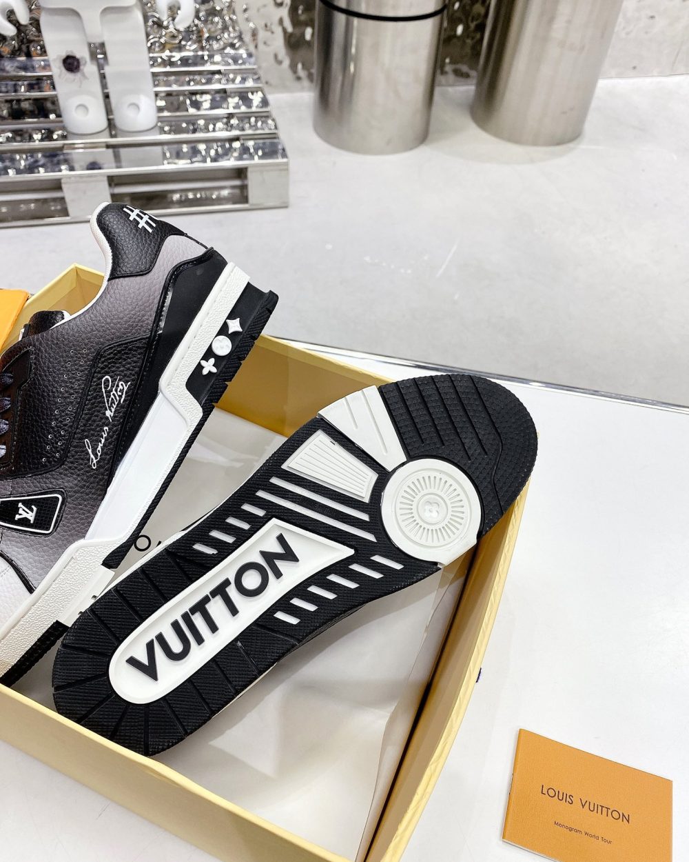 Louis Vuitton Women's LV Trainers Black For Women LV