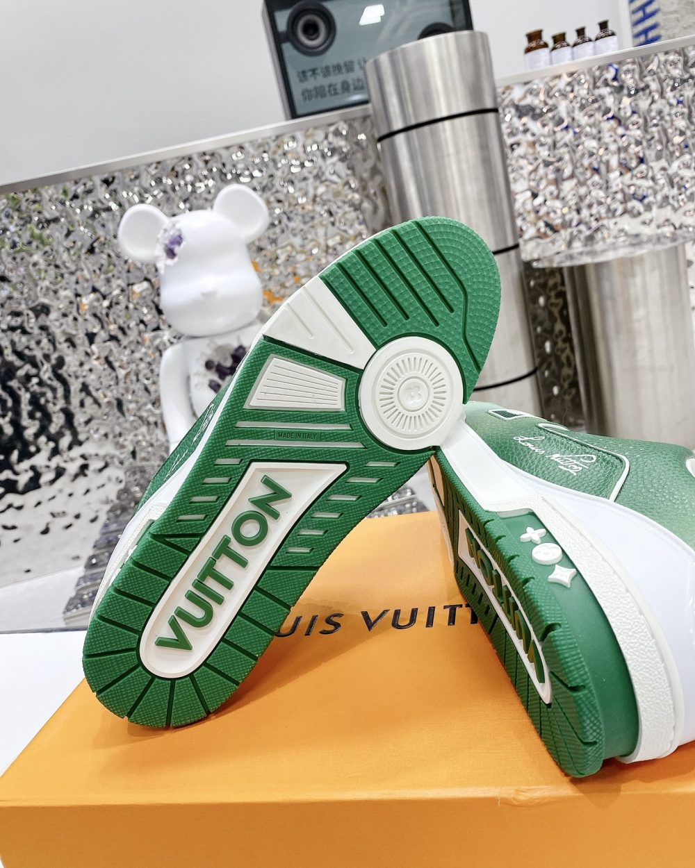 Louis Vuitton Women's LV Trainers Green For Women LV