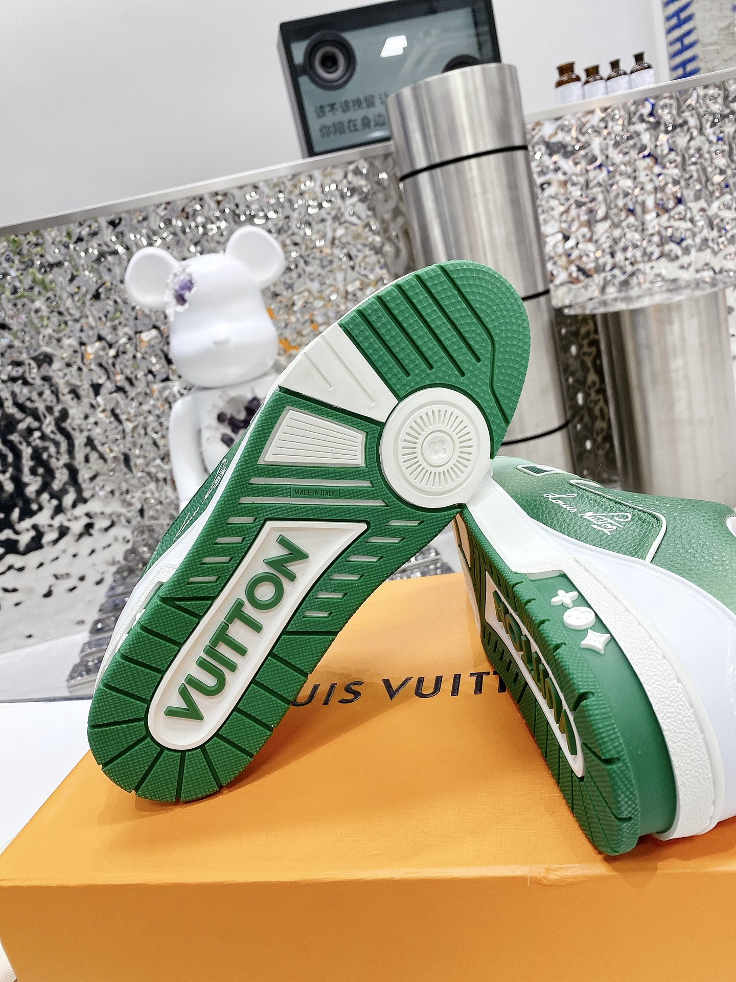 Louis Vuitton Women's LV Trainers Green For Women LV - Image 6