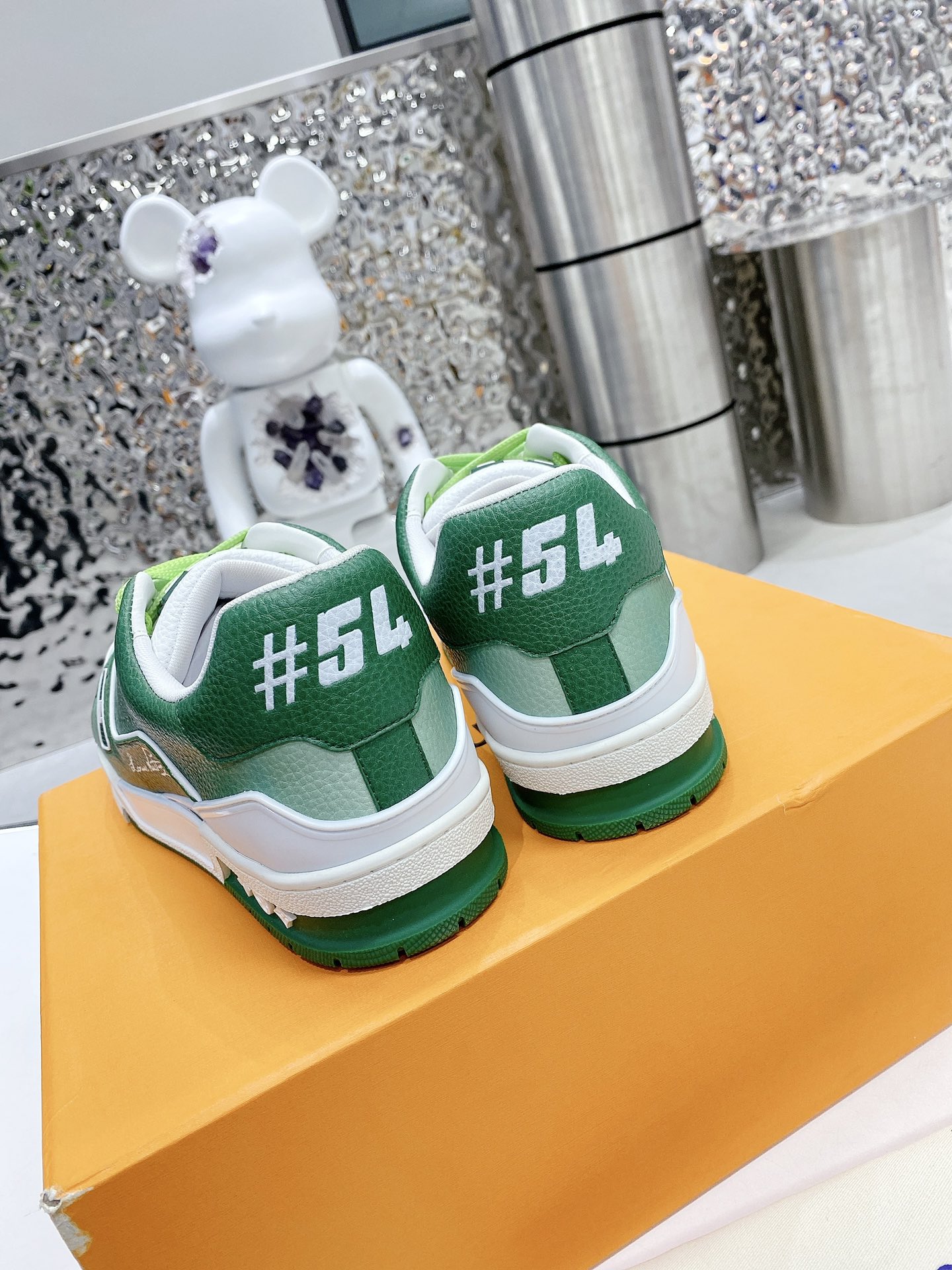 Louis Vuitton Women's LV Trainers Green For Women LV - Image 9