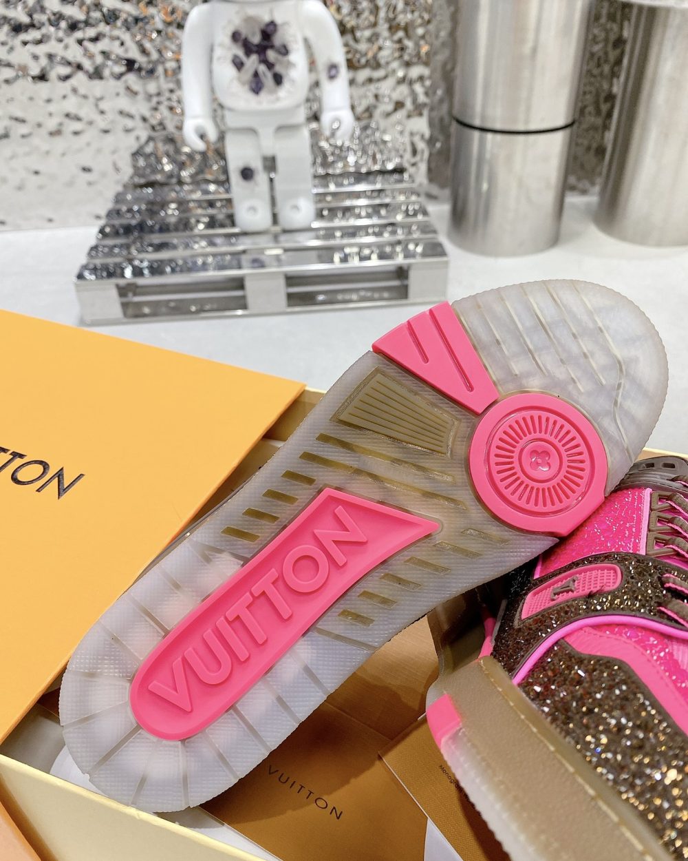 Louis Vuitton Women's LV Trainers Pink For Women LV