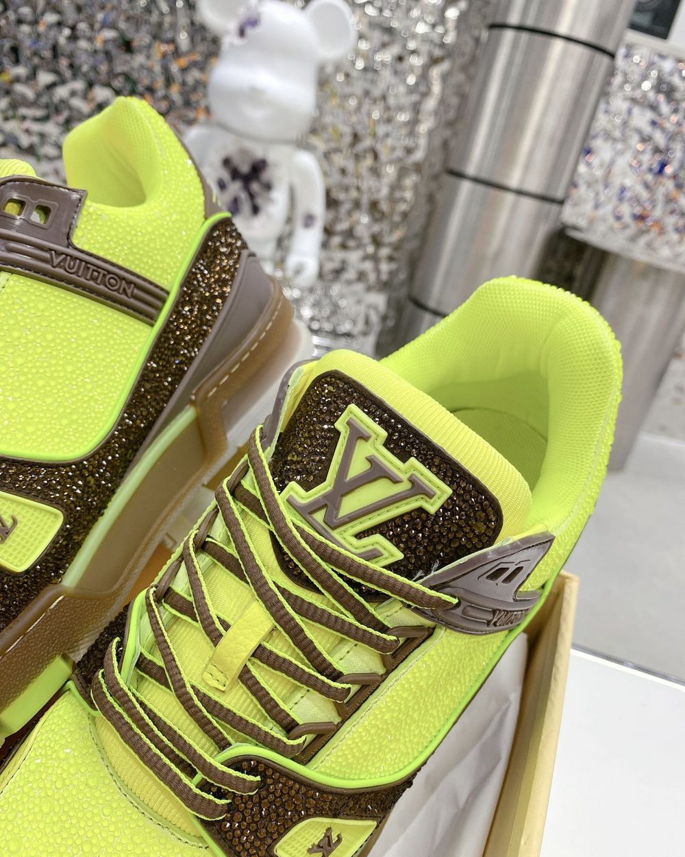 Louis Vuitton Women's LV Trainers Yellow For Women LV