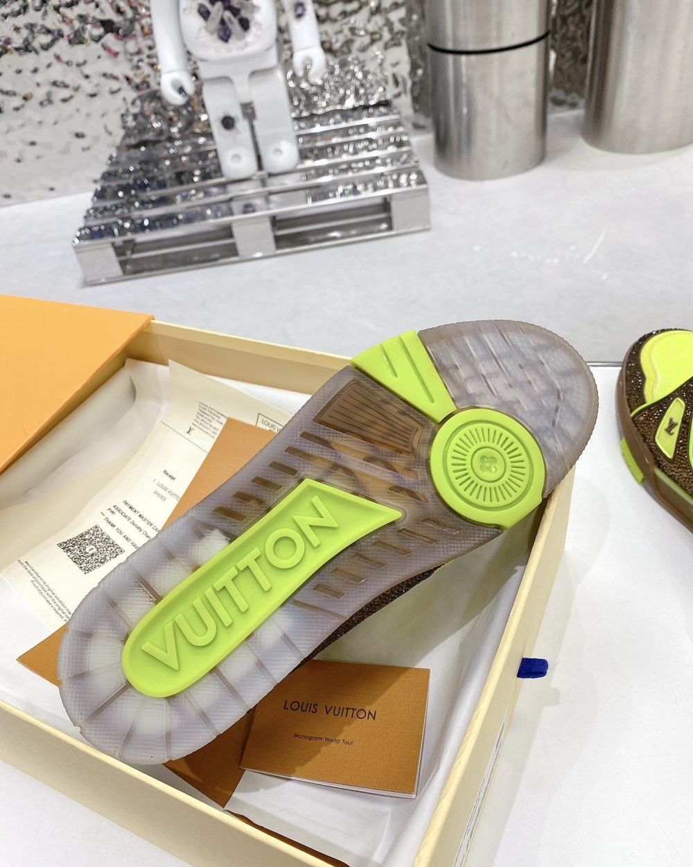 Louis Vuitton Women's LV Trainers Yellow For Women LV