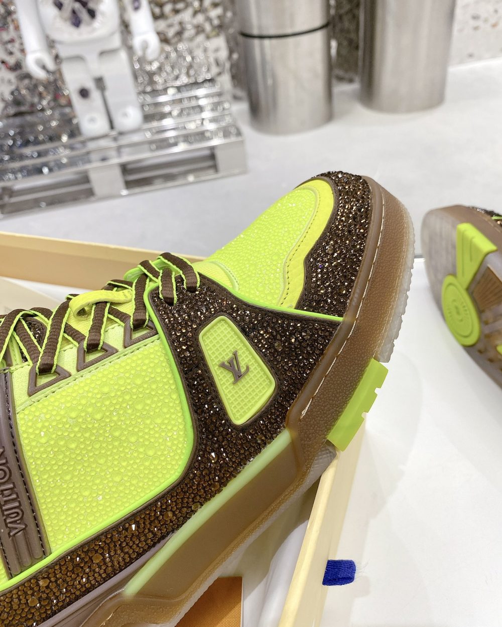 Louis Vuitton Women's LV Trainers Yellow For Women LV