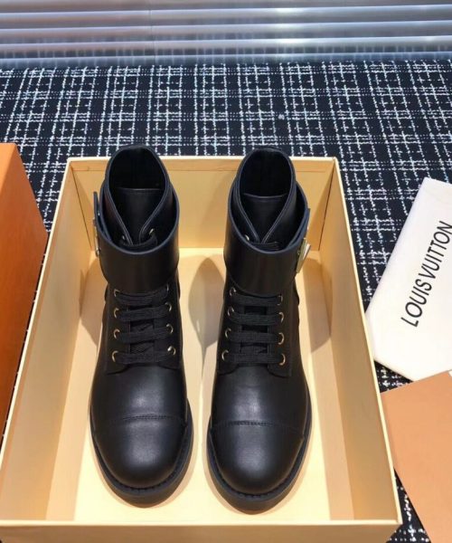 Louis Vuitton Wonderland Flat Ranger Calfskin Leather Fall/Winter Collection Black