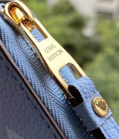 1:1 Replica Louis Vuitton Zippy Coin Purse Monogram Empreinte By The Pool For Summer Blue, Women's Wallet 11cm LV M80408