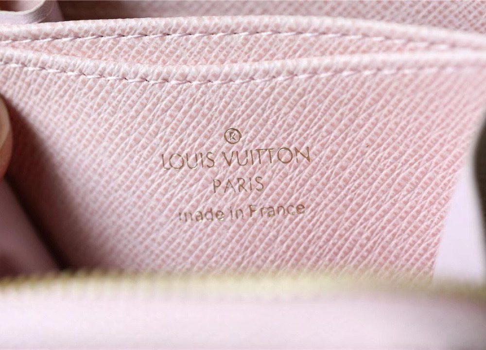 1:1 Replica Louis Vuitton Zippy Coin Purse Monogram Jacquard Denim Pink For Women, Women's Wallets 4.3in/11cm LV 