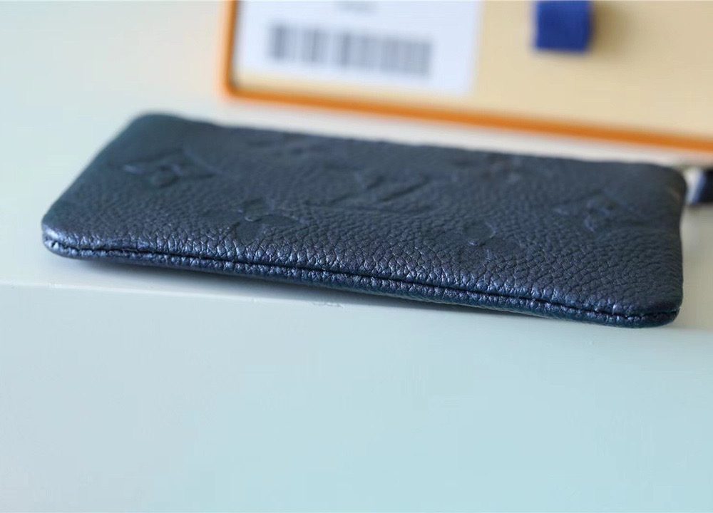 1:1 Replica Louis Vuitton Zippy Wallet Monogram Empreinte Black For Women, Women's Wallets 7.9in/20cm LV 