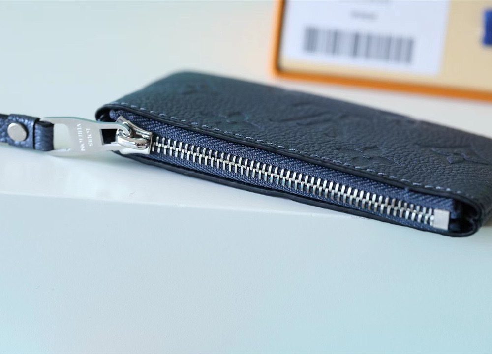 1:1 Replica Louis Vuitton Zippy Wallet Monogram Empreinte Black For Women, Women's Wallets 7.9in/20cm LV 