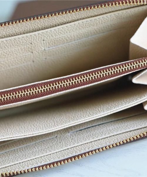 1:1 Replica Louis Vuitton Zippy Wallet Monogram Empreinte By The Pool Grey For Women, Women's Wallets 7.7in/19.5cm LV 