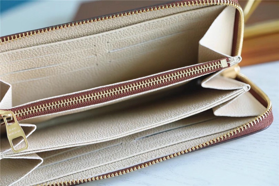 1:1 Replica Louis Vuitton Zippy Wallet Monogram Empreinte By The Pool Grey For Women, Women's Wallets 7.7in/19.5cm LV - Image 5